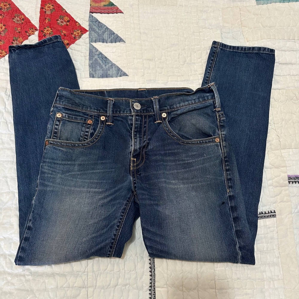 Levi's 511 Slim Fit Jeans Dark Wash Blue W33 L32